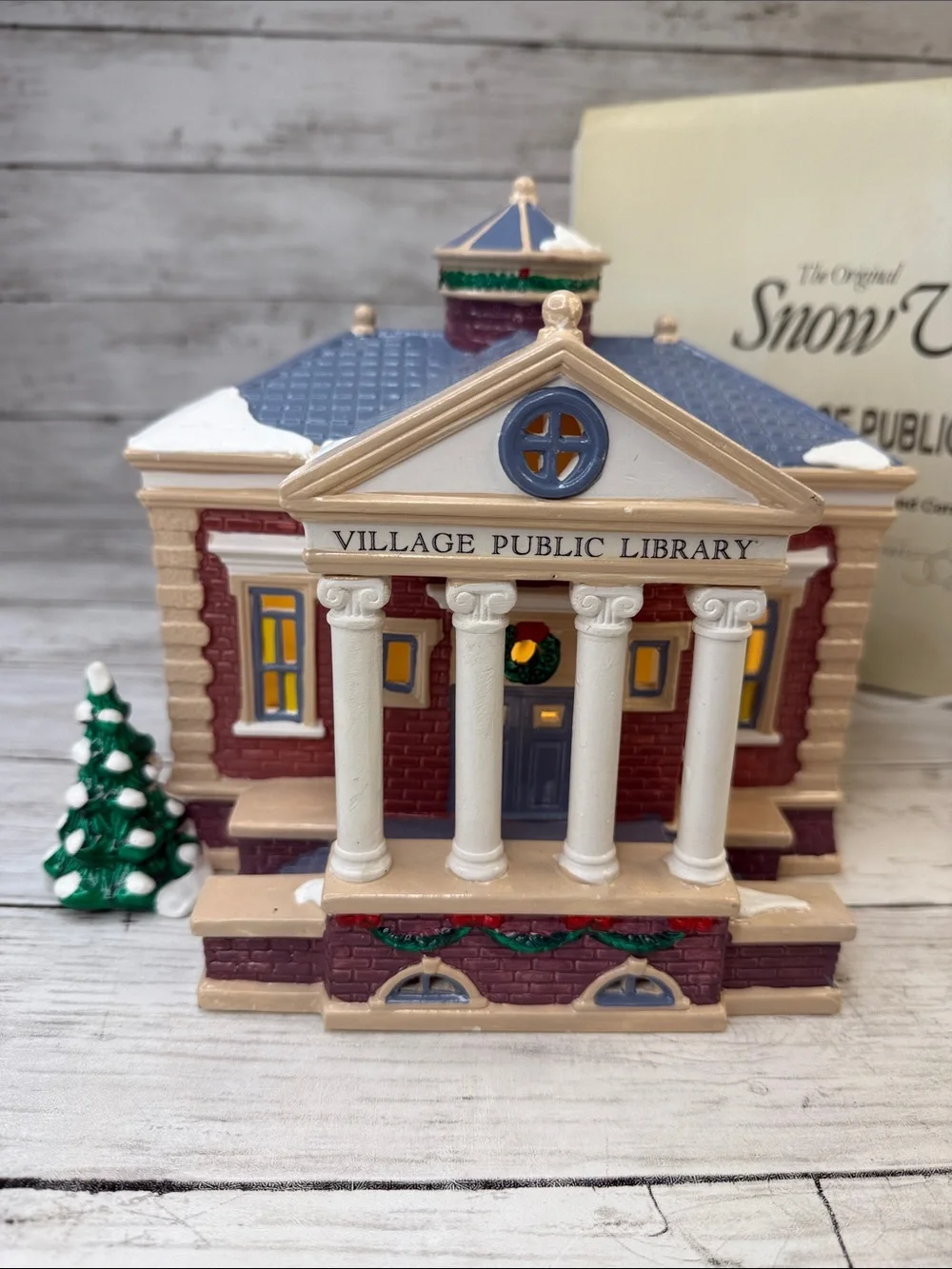 Dept 56 Snow Village PUBLIC LIBRARY 54437 - Original Box - Retired